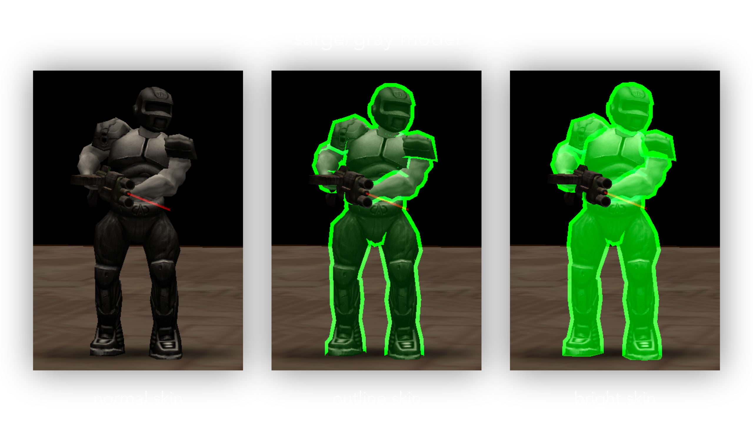 sarge/gray models